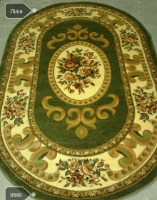 Синтетичний килим Liliya 0590 зелений - высокое качество по лучшей цене в Украине.